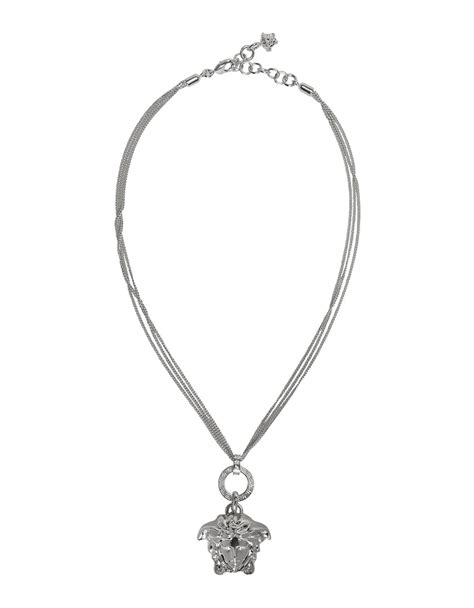 versace silver necklace|Versace women's silver necklaces.